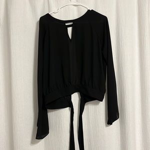 Black open back EXPRESS top